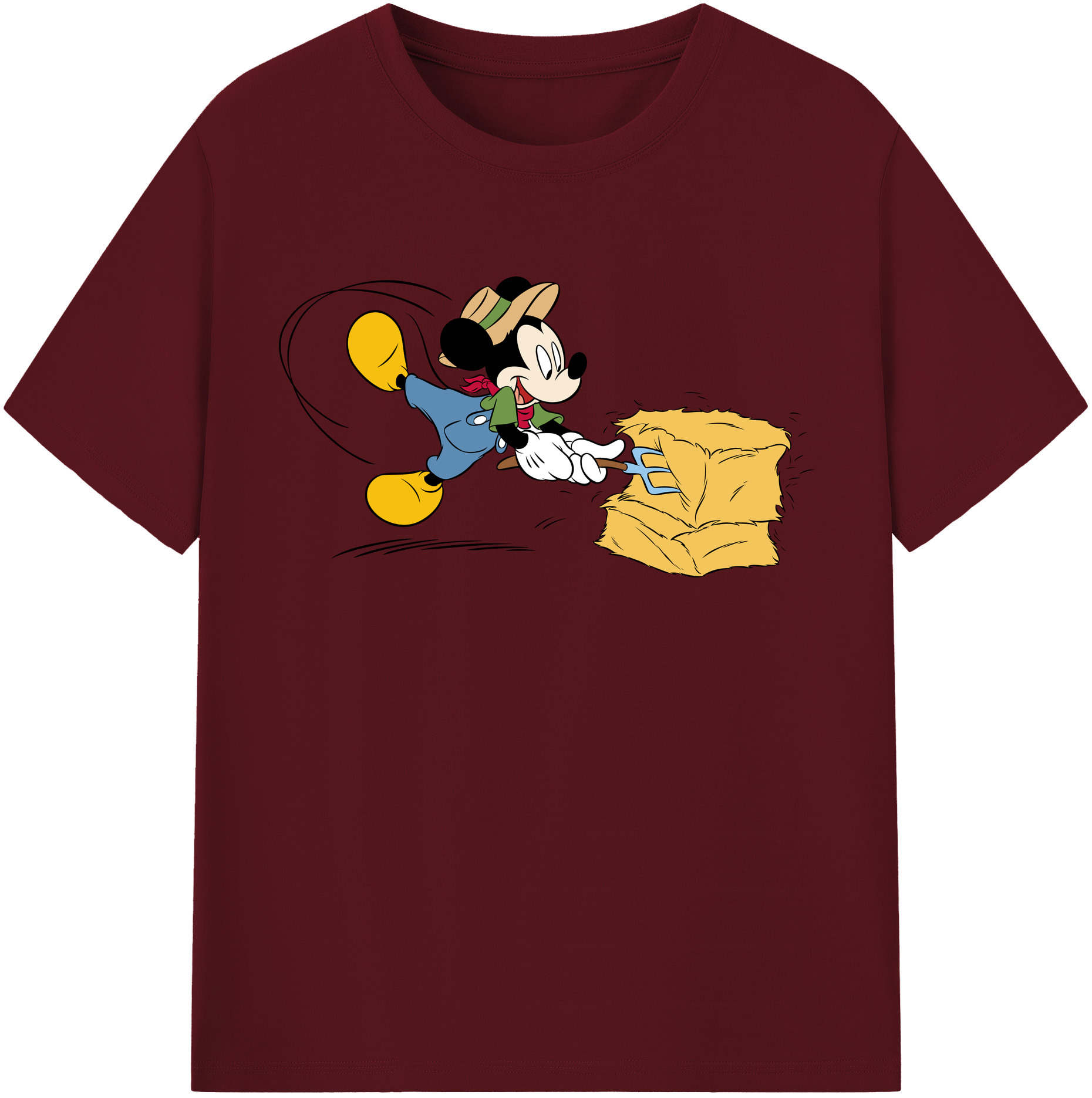 （画像用） ミッキーマウス Mickey Mouse 綿100％半袖Tシャツ（フロントプリント）